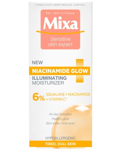 Mixa Niacinamide Glow Хидратиращ крем за лице, 50 ml - 2